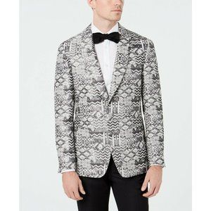 Tallia Men's Slim-Fit Metallic Geo-Print Sport Coat Size 40 Regular $350